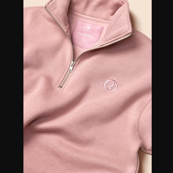 NWT Rare Beauty Everyday Quarter Zip Sweatshirt - Picture 4 of 7